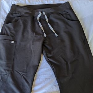 Black FIGS scrub medical pants size medium